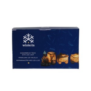 Dekoracija Traukinukas su LED apšvietimu 23,5x7x14 cm Winteria  kld 627436