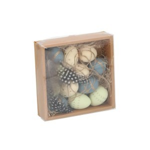 Dekoracijos pakabinamos Kiaušiniai 12 vnt. D3 cm ARTICASA 871125249830 velyk