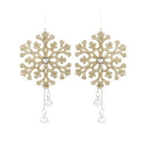 Dekoracija Snaigė 2 vnt. 19x10x2 cm 158804 KLD