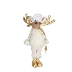 Dekoracija kalėdinė Elnias su žvaigžde 23x16x57 cm 8445393516486 kld