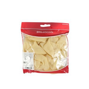 Balionų rinkinys 25 vnt D27,5 cm baltos sp. Amscan 121026