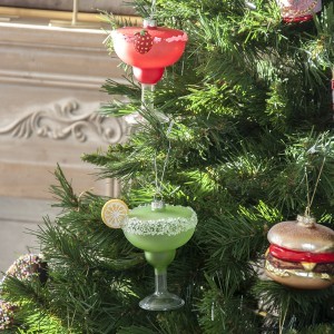 Eglutės papuošalas stiklinis Kokteilis 9.6x8x11,5 cm Ornaments KLD