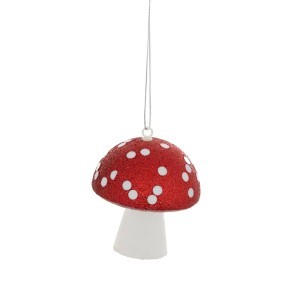 Eglutės papuošalai Grybai 2 vnt D7,5xH9,5 cm Atmosphera 207950 KLD