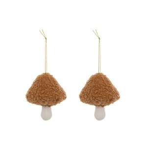 Eglutės papuošalai Grybai 2 vnt D7xH8 cm Atmosphera 207846 KLD