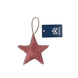 Eglutės papuošalas 11,5 cm odinis (mix) Winteria 608710 KLD