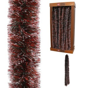 Girlianda kalėdinė eglutei 15 cm x 2.7 m raudona/balta 8445393710136 KLD
