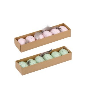 Dekoracijos pakabinamos Kiaušiniai  6 vnt. D4 cm ARTICASA 871125249834 velyk