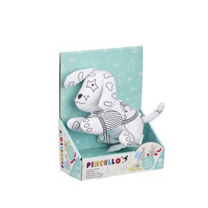 Pliušinis žaislas Šuniukas "nuspalvink pats" 19x16x14 cm Pincello 18032