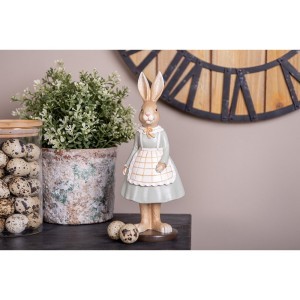 Figūrėlė Triušis 9x7x22 cm velykinis Clayre