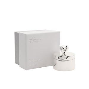 Dėžutė vestuviniams žiedams 5.3x4.8x5 cm AM268