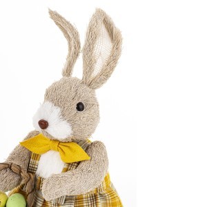 Figūrėlė Zuikis iš tekstilės 28x14x15 cm 176978 velyk