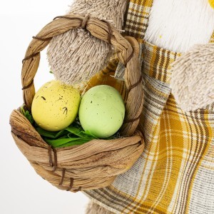 Figūrėlė Zuikis iš tekstilės 28x14x15 cm 176978 velyk