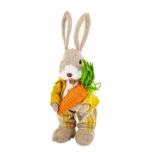 Figūrėlė Zuikis iš tekstilės 30x11x11 cm 176977 velyk