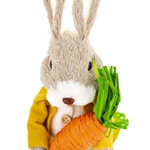 Figūrėlė Zuikis iš tekstilės 30x11x11 cm 176977 velyk