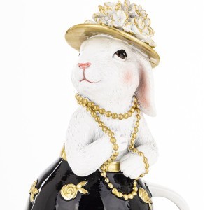 Figūrėlė Zuikis polirezininis 17x10x9 cm 183134 velyk