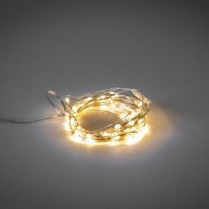 Girlianda 80 LED lempučių 8 m šiltai balta 3xAA baterijos 18347