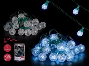 Girlianda 30 LED lempučių 6 m 8 funkcijos Krist+ 88718 kld