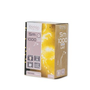 Girlianda 1000 LED 5 m šilta balta spalva Feeric 191058G