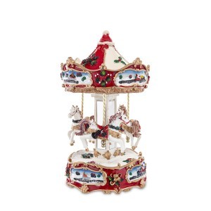 Figūrėlė muzikinė Karuselė polirezin. 24x14x14 cm 155894 KLD