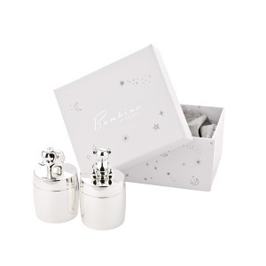 Dėžutė pirmam dantukui ir pirmai sruogai sidabr. sp. 6x3x3 cm BM303 Widdop