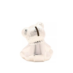 Taupyklė Meškiukas sidabro sp. 13x9x12 cm BM379  Bambino Widdop