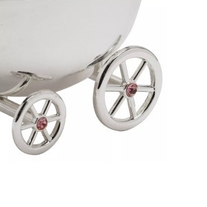 Taupyklė Vežimėlis rožinis metalinis 13x10x11 cm BM392 Bambino Widdop