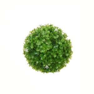 Dirbtinis augalas su baltais žiedeliais 17x17x17 cm Ibergarden 81670