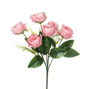 Dekoratyvinė gėlių puokštė Bijūnai D7xH30 cm (mix) 50413