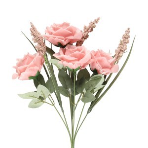 Dekoratyvinė gėlių puokštė Rožės 20x18x38 cm 4Living 628170