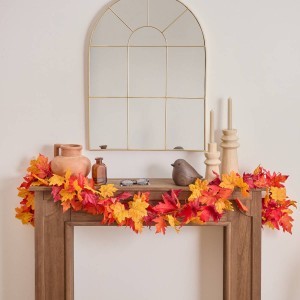 Dekoratyvinė girlianda rudeniniai lapai 18x18x180 cm Atmosphera 210177