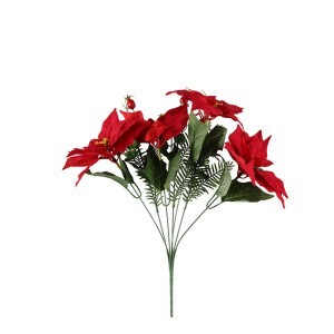 Dekoratyvinė gėlė Puansetija 30x30x41 cm Winteria 636649 KLD