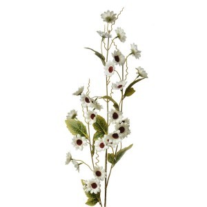 Dekoratyvinė gėlė balta 25x6x107 cm Clayre
