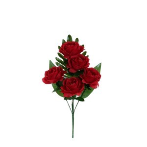 Dekoratyvinė gėlių puokštė Bijūnai 16x26x50 cm 8445393233581