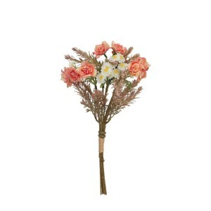 Dekoratyvinė gėlių puokštė Rožės 38 cm 8445393564579