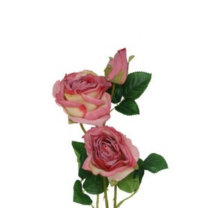 Dekoratyvinė gėlė Rožė rausva 63 cm 8445393564487