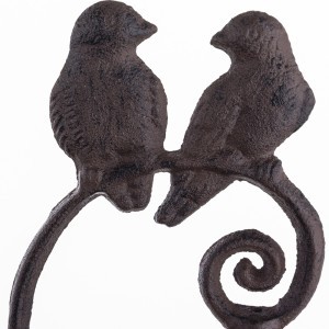 Varpas metalinis juodas Paukščiai 28x15x10 cm 159138