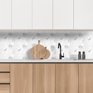Plokštelė sienai lipni dekoratyvinė balta sp. 33x27,5 cm HD7721