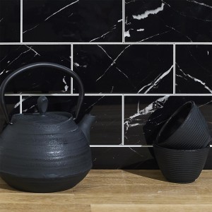 Plokštelė sienai lipni dekoratyvinė juoda sp. 33x27,5 cm HD7709