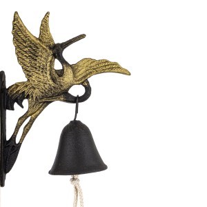 Varpas metalinis pakabinamas Paukštis 22x16x7,5 cm