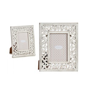 Rėmelis medinis baltos spalvos 10x15 cm Giftdecor 77961