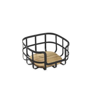 Vaisinė 24x24x12 cm medinė, metalinė West Confortime BY01017874940