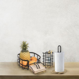 Vaisinė 24x24x12 cm medinė, metalinė West Confortime BY01017874940