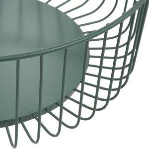 Vaisinė metalinė D28,5xH11 cm žalios spalvos 5Five 190314B