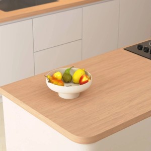 Lėkštė vaisiams plastikinė D26xH10,5 cm kreminės spalvos 5Five 190240