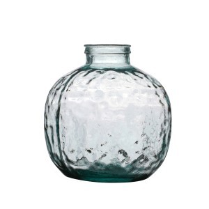 Vaza perdirbto stiklo D32xH35 cm švelniai melsva Natural Living 08032