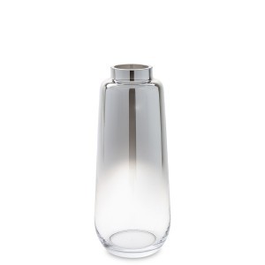 Vaza stiklinė sidabro sp. 30x12x12 cm 163653