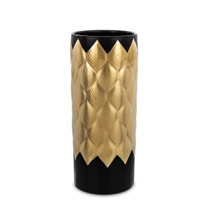 Vaza keramikinė juodos/auksinės sp. 32x13x13 cm 154903