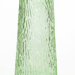 Vaza stiklinė žalios sp. D10xH22 cm HR-ZD04