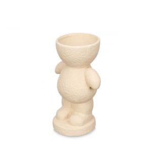 Vaza keramikinė dramblio kaulo spalvos 12x16x25 cm Giftdecor 94229
