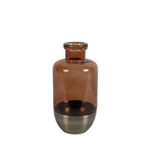 Vaza stiklinė ruda D13xH25 cm Naomi 102892